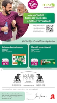 Aktueller mea - meine apotheke Prospekt "Unsere September-Angebote" Seite 1 von 4 Seiten für Falkensee
