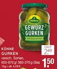 Gewürzgurken im Angebot bei EDEKA in Bottrop Gewürzgurken Angebote von Kühne bei EDEKA Bottrop für 1,50 €