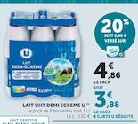 Lait UHT Demi Écrémé - U en promo chez Super U Orléans à 3,88 €
