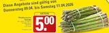 Mexikanischer Spargel Angebote bei WEZ Bad Oeynhausen für 5,00 €