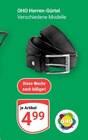Herren-Gürtel Angebote von OHO bei GLOBUS Plauen