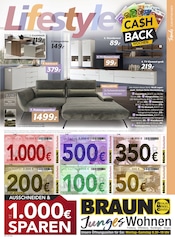 BRAUN Möbel-Center Möbel & Einrichtung Prospekt der aktuellen Woche mit 16 Seiten, gültig von 04.06.2025 bis 22.07.2025, in Tuttlingen und Umgebung Aktueller BRAUN Möbel-Center Möbel & Einrichtung Prospekt in Tuttlingen und Umgebung, "TRENDS ZUM MITNEHMEN" mit 16 Seiten, 04.06.2025 - 22.07.2025