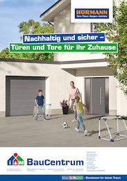 i&M BauCentrum Prospekt für Gröben: "Nachhaltig und sicher -  Türen und Tore für Ihr Zuhause", 2 Seiten, 13.04.2024 - 31.12.2024