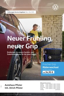 Volkswagen Prospekt Neuer Frühling, neuer Grip mit 1 Seite