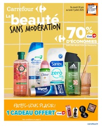 Prospectus Carrefour, "La beauté SANS MODÉRATION" à Saint-Germain-Lembron et alentours, 46 pages, 24/06/2025 - 07/07/2025 Catalogue Carrefour "La beauté SANS MODÉRATION" à Saint-Germain-Lembron et alentours, 46 pages, 24/06/2025 - 07/07/2025