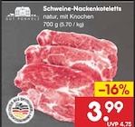 Schweine-Nackenkoteletts im Netto Marken-Discount Prospekt Schweine-Nackenkoteletts von GUT PONHOLZ im aktuellen Netto Marken-Discount Prospekt für 3,99 €