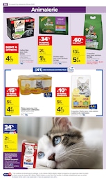 Prix et réduction Croquettes chat stérilisé dans le prospectus Carrefour Market en cours Offre Croquettes chat stérilisé dans le catalogue Carrefour Market du moment à la page 58