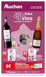 Auchan Catalogue "La foire aux vins, au plus proche des vignerons", 64 pages, Bordeaux, 27/09/2022 - 11/10/2022 Auchan Catalogue "La foire aux vins, au plus proche des vignerons", 64 pages, Bordeaux, 27/09/2022 - 11/10/2022