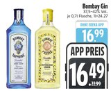 Gin im EDEKA Prospekt Gin von Bombay im aktuellen EDEKA Prospekt für 16,49 €