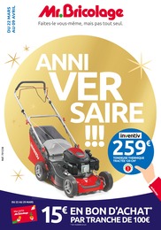 Mr. Bricolage Catalogue "Anniversaire !!!", 22 pages, Saint-Roch,  22/03/2023 - 09/04/2023