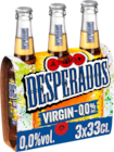 DESPERADOS VIRGIN AGRUMES & ZESTES DE CITRON SANS ALCOOL - DESPERADOS - Auchan Hypermarché à Antibes DESPERADOS VIRGIN AGRUMES & ZESTES DE CITRON SANS ALCOOL - DESPERADOS en promo chez Auchan Hypermarché Antibes à 4,13 €