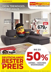 Aktueller Opti-Megastore Prospekt mit Wohnzimmer, "Deutschlands Bester Preis", Seite 1