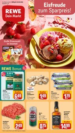 Champignons im REWE Prospekt in Karlsruhe Aktueller REWE Prospekt mit Champignons, "Dein Markt", Seite 1