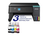 EcoTank ET-2951, Nachfüllbarer, 3-in-1 Tintentankdrucker inkl. Tinte, Duplex, WiFi, Apple AirPrint, Epson SmartPanel App, Multifunktionsdrucker von EPSON im aktuellen MediaMarkt Saturn Prospekt für 299,00 €