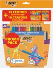 Lot de 2 pochettes de coloriage - BIC KIDS en promo chez Intermarché Lot de 2 pochettes de coloriage - BIC KIDS dans le catalogue Intermarché