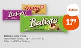 Balisto oder Twix Angebote von Balisto bei tegut Erlangen für 1,99 €