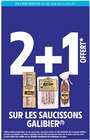 2+1 offert sur les saucissons GALIBIER à Intermarché Contact dans Eaux-Puiseaux
