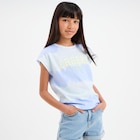 T-shirt manches courtes coton ecru fille - La Halle T-shirt manches courtes coton ecru fille à 6,99 € dans le catalogue La Halle