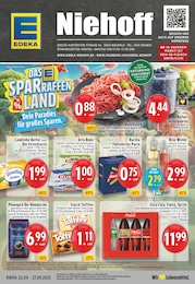 EDEKA Prospekt: "Aktuelle Angebote", 26 Seiten, 22.09.2025 - 27.09.2025