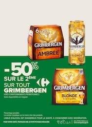 Prix et réduction Grimbergen dans le prospectus Carrefour Proximité en cours Offre Grimbergen dans le catalogue Carrefour Proximité du moment à la page 30