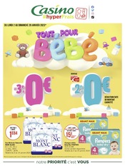 Catalogue Géant Casino du moment, 02/01/2023 - 29/01/2023 Prospectus Géant Casino en cours, "Tout pour bébé",28 pages