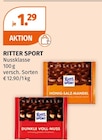 Nussklasse von RITTER SPORT im aktuellen Müller Prospekt