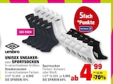 UNISEX SNEAKER- oder SPORTSOCKEN Angebote von umbro bei Marktkauf Kirchheim für 4,99 €