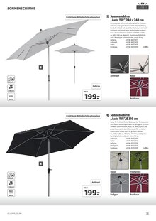 Sonnenschirm im Hagebaumarkt Prospekt "GARTENMÖBEL & CAMPING" mit 48 Seiten (Oberhausen)