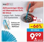 Abflussreiniger-Sticks mit Meeresbrise-Duft Angebote von Maxxmee bei Netto Marken-Discount St. Ingbert für 9,99 €