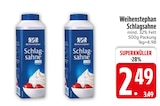 Schlagsahne im EDEKA Prospekt Schlagsahne von Weihenstephan im aktuellen EDEKA Prospekt für 2,49 €