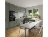 Promo Cuisine "Coline" vert sauge à 359,00 € dans le catalogue Brico Dépôt à Saint-Grégoire