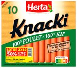 KNACKI POULET HERTA - HERTA en promo chez Auchan Hypermarché Boulogne-Billancourt à 2,95 €