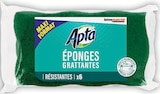 6 eponges grattantes vertes - APTA à 1,24 € dans le catalogue Intermarché Super