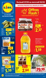 Prospectus Supermarchés Lidl en cours à Vouvray et alentours, "Offres Flash !", 61 pages, 27/02/2025 - 05/03/2025 Catalogue Supermarchés Lidl en cours à Vouvray et alentours, "Offres Flash !", 61 pages, 27/02/2025 - 05/03/2025