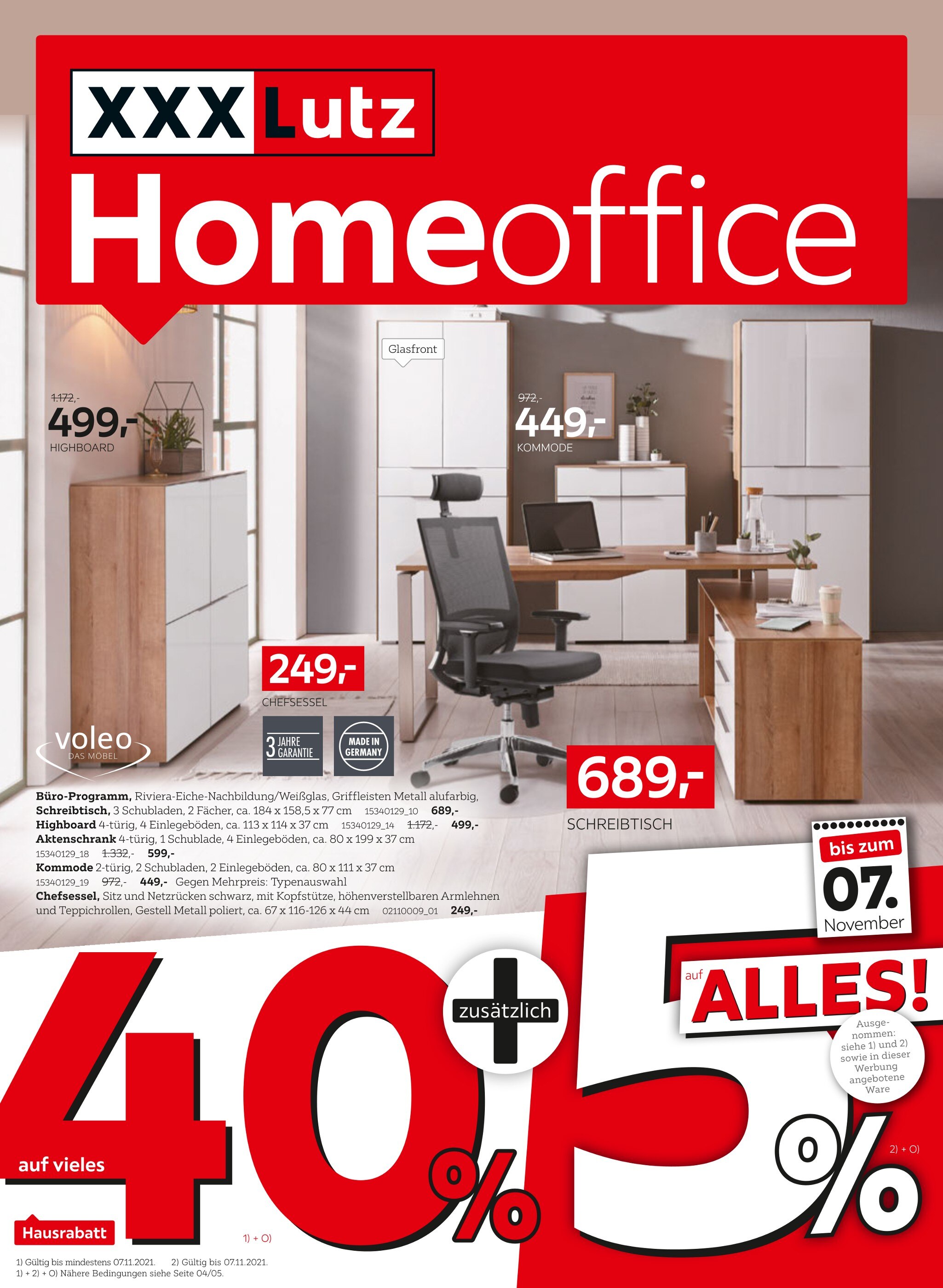 XXXLutz Möbelhäuser Prospekt für Lüneburg mit 20 Seiten XXXLutz Möbelhäuser Prospekt für Lüneburg: "Homeoffice", 20 Seiten, 25.10.2021 - 07.11.2021