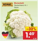 Blumenkohl im Angebot bei Netto Marken-Discount in Saarbrücken Blumenkohl Angebote von HEIMAT bei Netto Marken-Discount Saarbrücken für 1,49 €