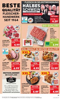 Schweinefleisch im Kaufland Prospekt "Aktuelle Angebote" mit 64 Seiten (Augsburg)