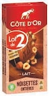 Chocolat Noisettes Entières - Côte d'Or en promo chez U Express Chocolat Noisettes Entières - Côte d'Or dans le catalogue U Express
