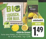 Zitronen Angebote von EDEKA Bio bei E center Jena für 1,49 €