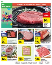 Promos Viande dans le catalogue "Le mois qui compte double" de Carrefour à la page 14