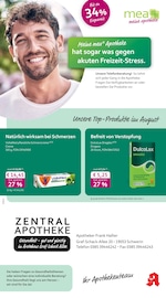 mea - meine apotheke Apotheken Prospekt der aktuellen Woche mit 4 Seiten, gültig von 01.08.2026 bis 31.08.2026, in Schwerin und Umgebung Aktueller mea - meine apotheke Apotheken Prospekt in Schwerin und Umgebung, "Unsere August-Angebote" mit 4 Seiten, 01.08.2026 - 31.08.2026