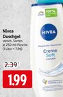 Duschgel im Angebot bei EDEKA in Soest Duschgel Angebote von Nivea bei EDEKA Soest für 1,99 €