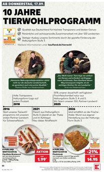 Bratwurst im Kaufland Prospekt "Hier bin ich richtig" mit 78 Seiten (Wolfsburg)