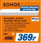 Kompakte, smarte Soundbar Beam weiß Angebote von SONOS bei expert Münster für 369,00 €