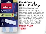 Ersatzbezug H2Pro Flat Mop Angebote von Vileda bei E center Dreieich für 7,99 €