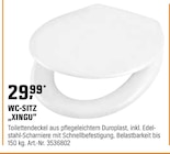 WC-SITZ "XINGU" von  im aktuellen OBI Prospekt für 29,99 €