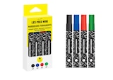 Promo Les Prix Mini - Pack de 4 Marqueurs permanents - Assortis - pointe large à 0,99 € dans le catalogue Bureau Vallée à Vaulx-en-Velin
