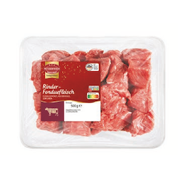 Metzgerfrisch Rinder-Fonduefleisch