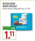 Bunte Vielfalt im Angebot bei Marktkauf in Marl Bunte Vielfalt Angebote von Ritter Sport bei Marktkauf Marl für 1,11 €