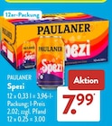 Spezi im ALDI SÜD Prospekt Spezi von Paulaner im aktuellen ALDI SÜD Prospekt für 7,99 €